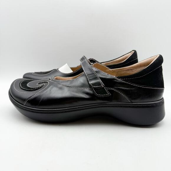 Naot Womens Sea Mary Jane Shoes EU 42 US 11 M Black Leather NWOB - Picture 8 of 12
